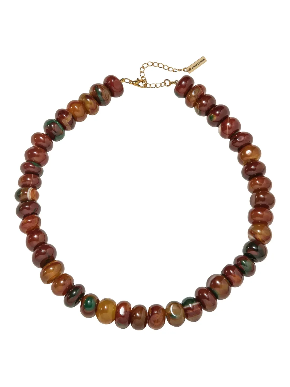 Jennifer Behr Cornelia beaded necklace - ブラウン Jennifer Behr Cornelia beaded necklace - ブラウン