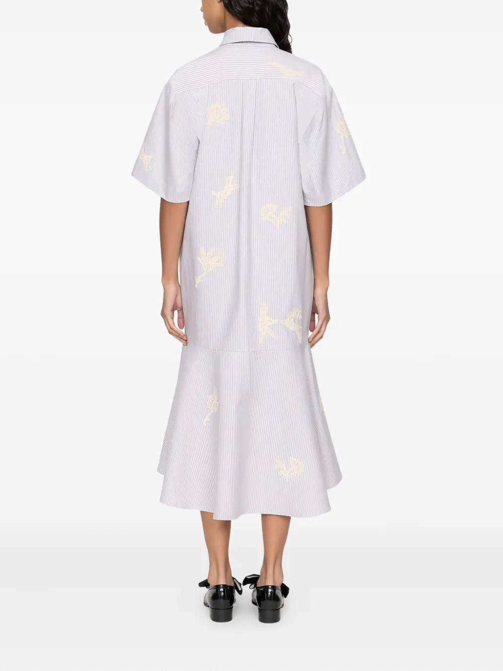 Sea Lavinia Asymmetrical Shirt Dress In Purple