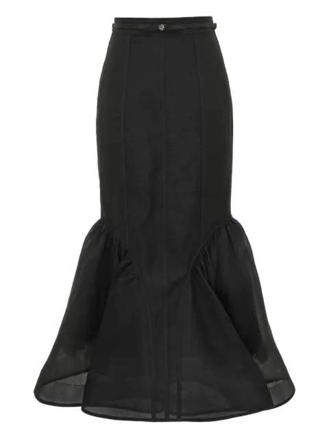 ZIMMERMANN Hypnotic panelled pencil midi skirt