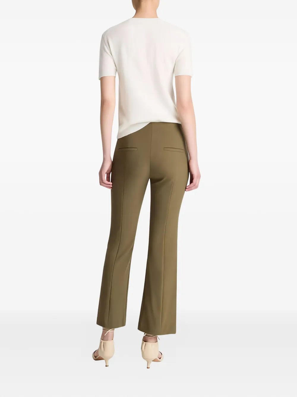 Vince Flared Trousers In Brown