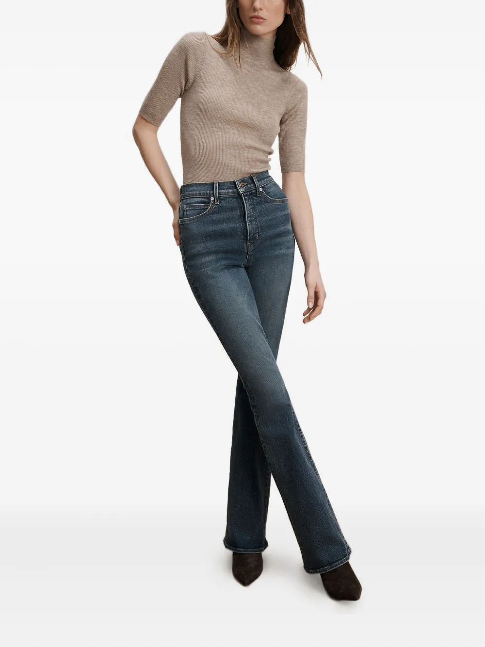Veronica Beard Alastair Short-sleeve Pullover In Neutral