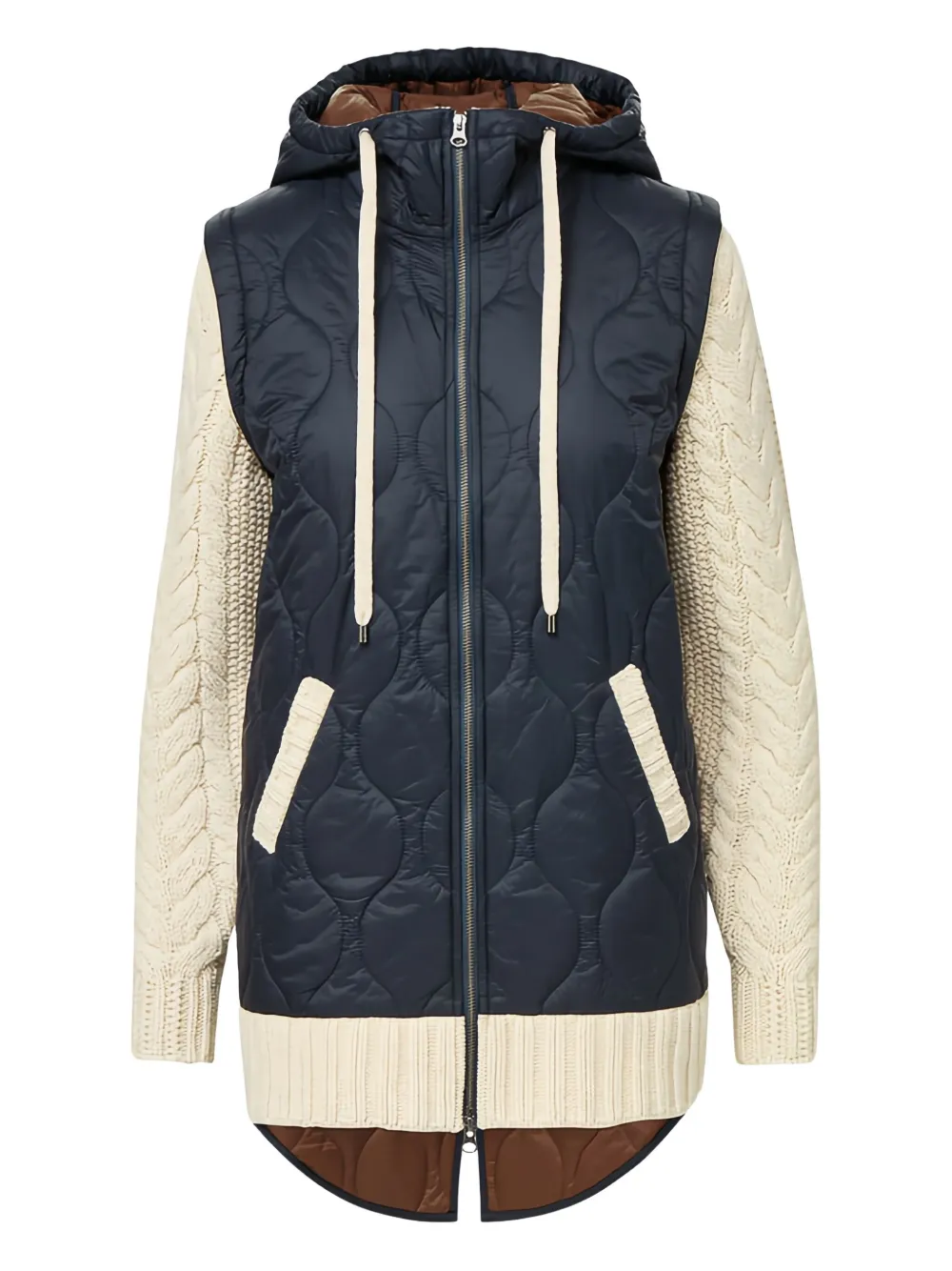 Veronica Beard Barrows Mixed Media  puffer jacket | Blue | Image 1