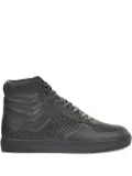 Pony Mercer leather high-top sneakers - Grey