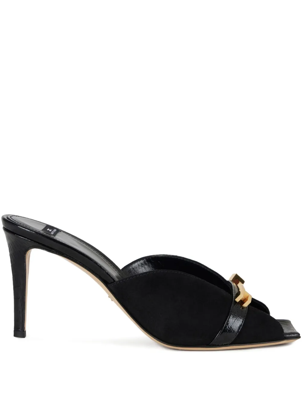 Elisabetta Franchi Riviera 80mm sandalen met logo van juwelen Zwart