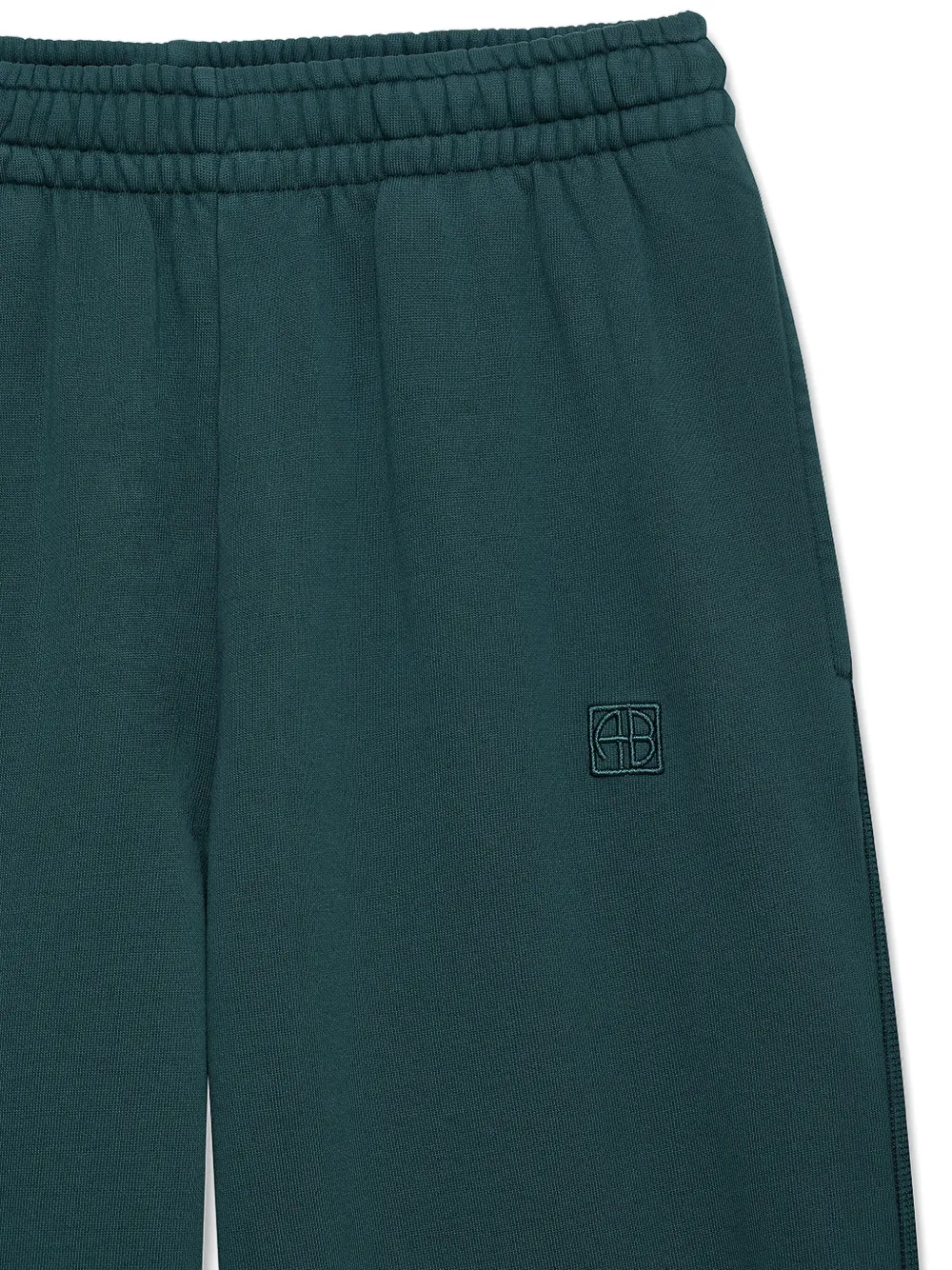 ANINE BING Trainingsbroek met geborduurd monogram Groen