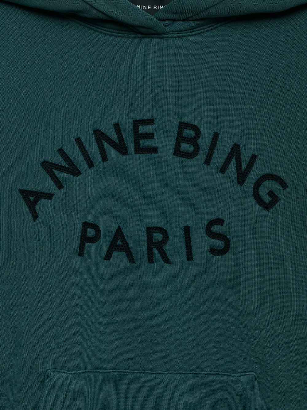 Anine Bing Hooded Harvey Sweatshirt In Blue