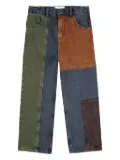 Bobo Choses patchwork denim trousers - Grey