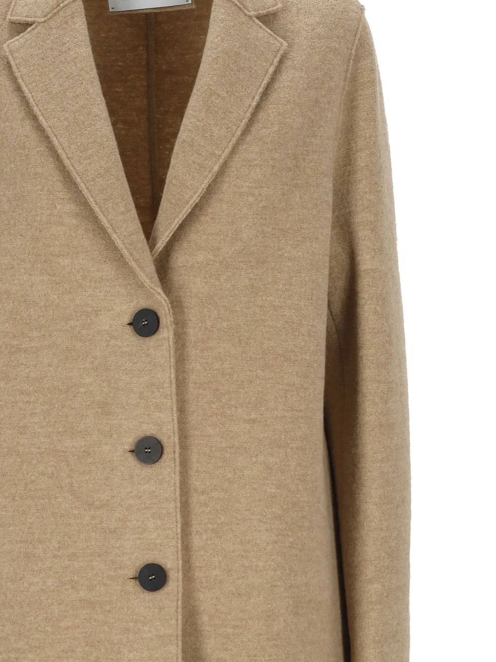 Harris Wharf London Button-fastening Wool Coat In Neutral