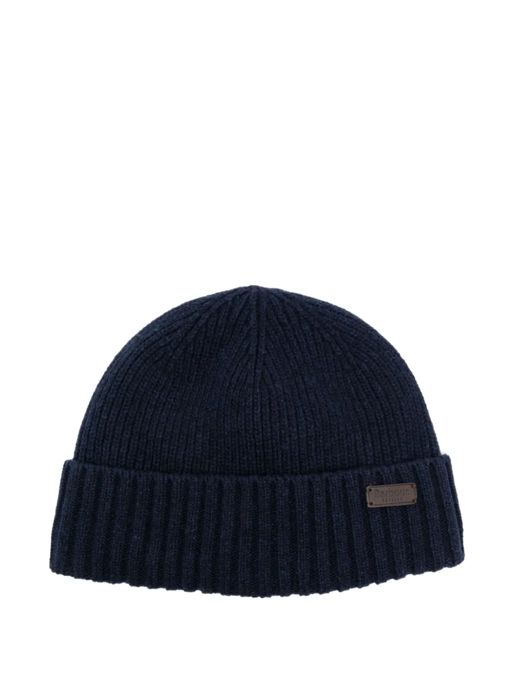 Barbour ribbed logo beanie – Blue Barbour ribbed logo beanie – Blue