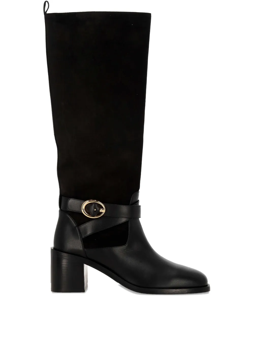 Stuart Weitzman Leren enkellaarzen Zwart