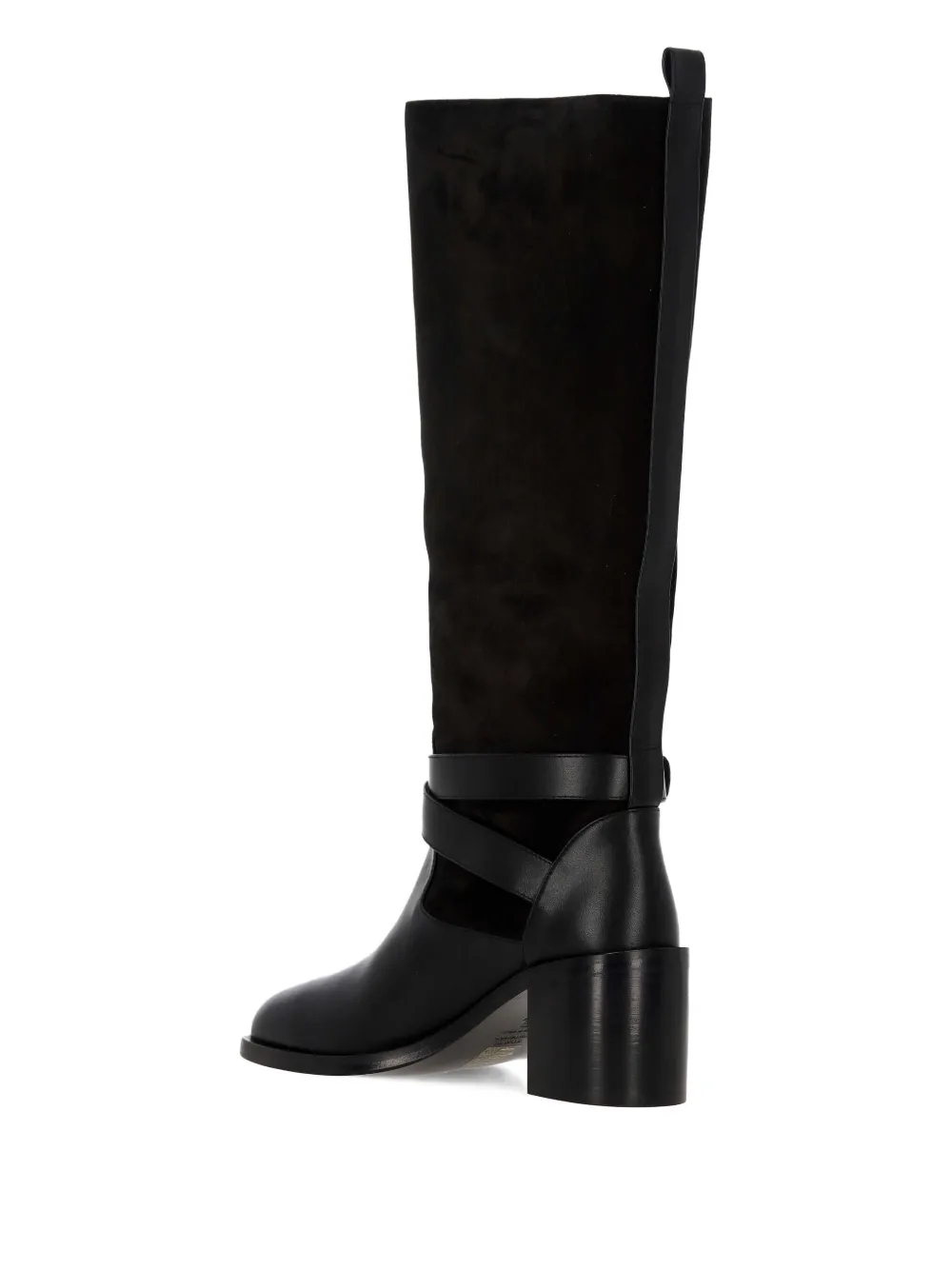 Stuart Weitzman Leren enkellaarzen Zwart