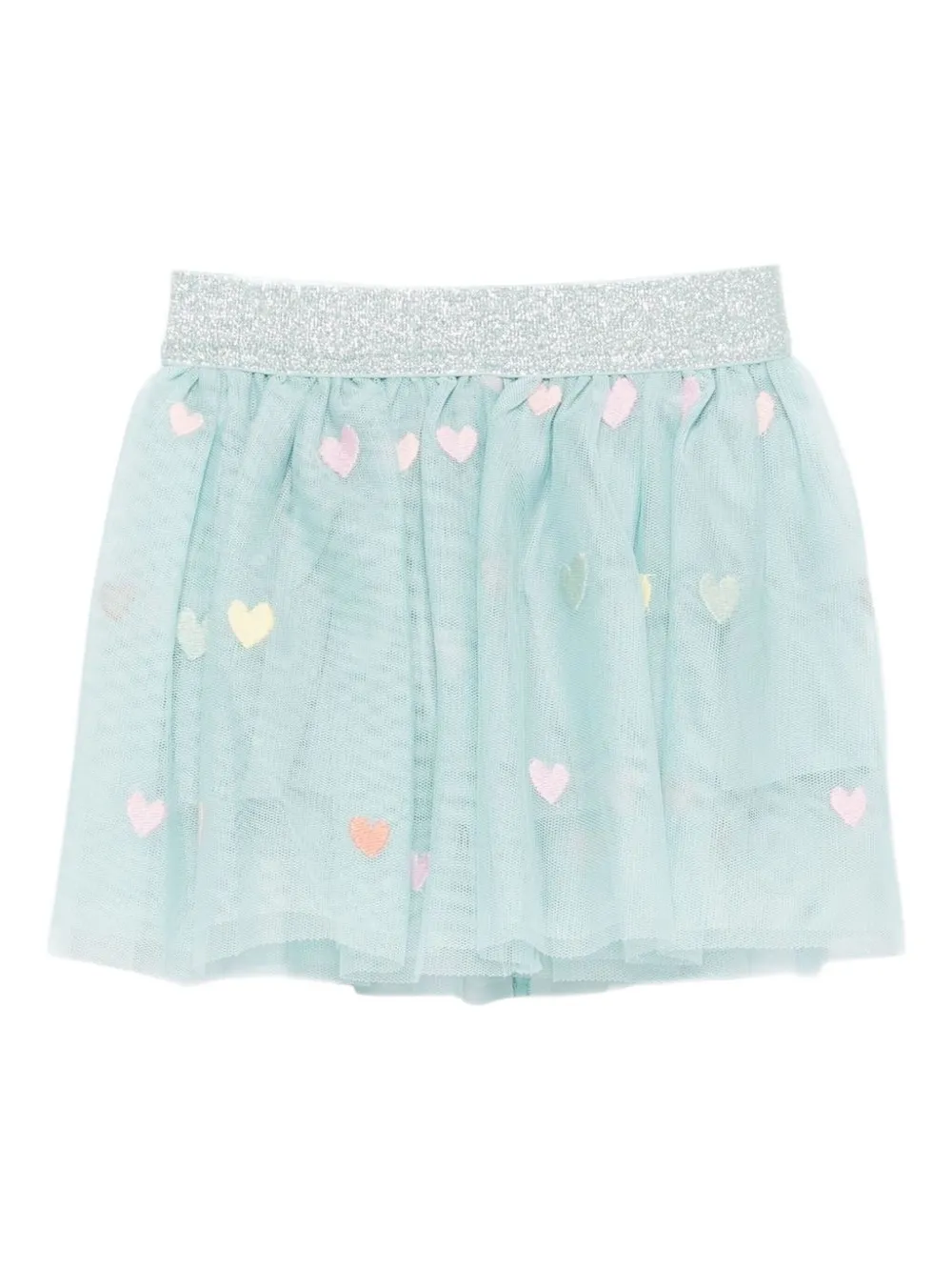 Stella McCartney Kids Tulen rok verfraaid met hart en glitters - Blauw