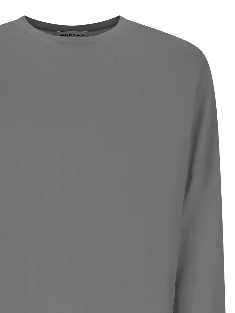 Goes Botanical Crew-neck Long-sleeve Sweater In Gray