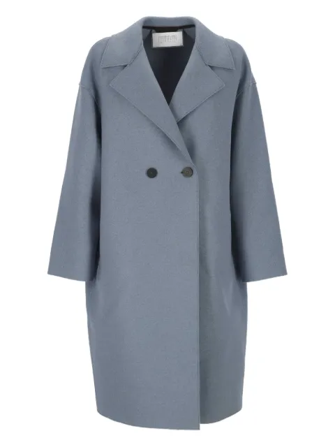 Harris Wharf London double-breasted lapel coat