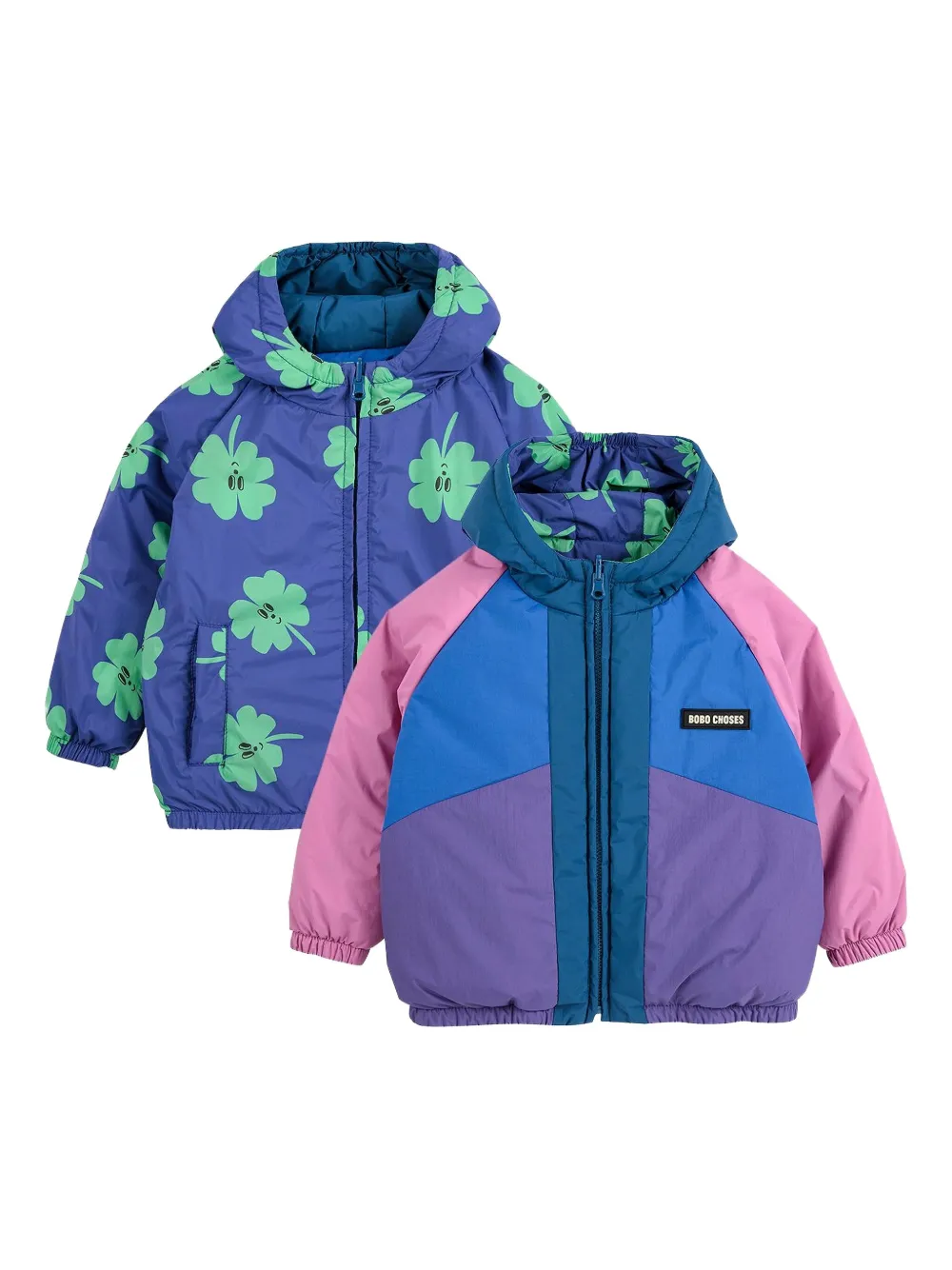 Bobo Choses Jack met klaverprint en vlakken Blauw