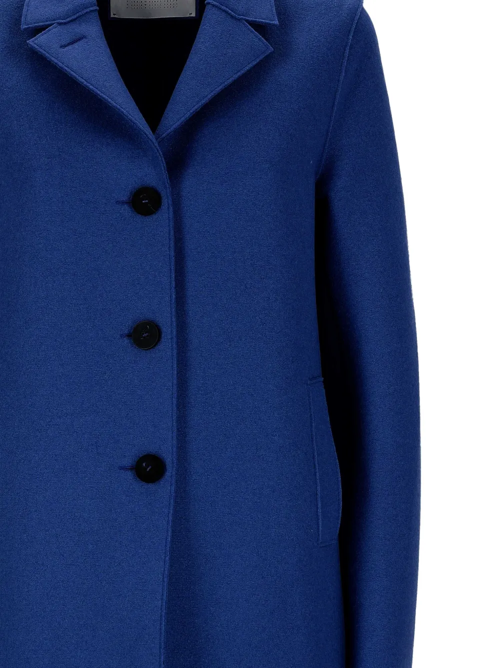 Harris Wharf London Button-fastening Wool Coat In Blue