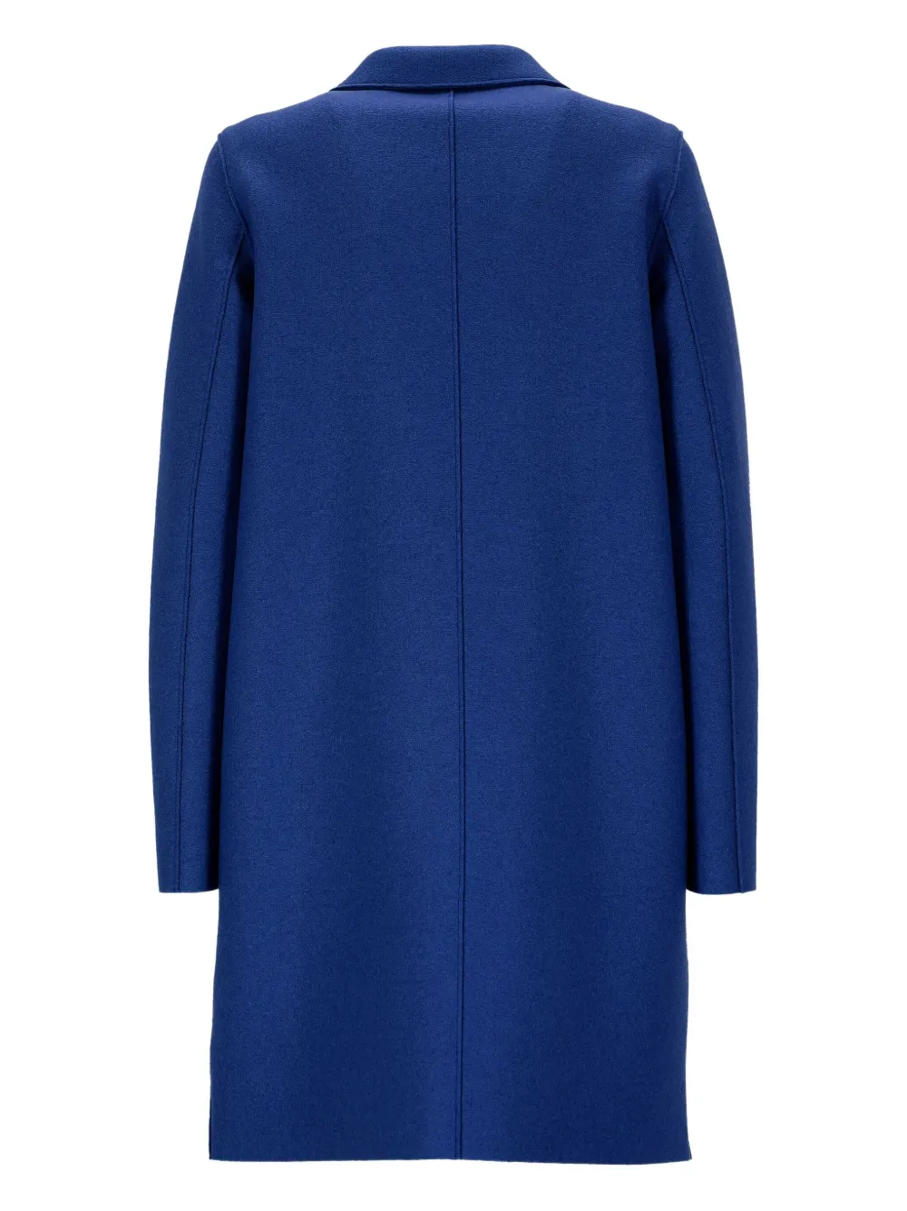 Harris Wharf London Button-fastening Wool Coat In Blue