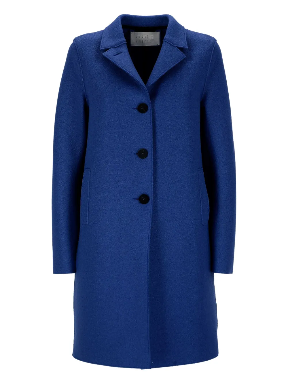Harris Wharf London Button-fastening Wool Coat In Blue