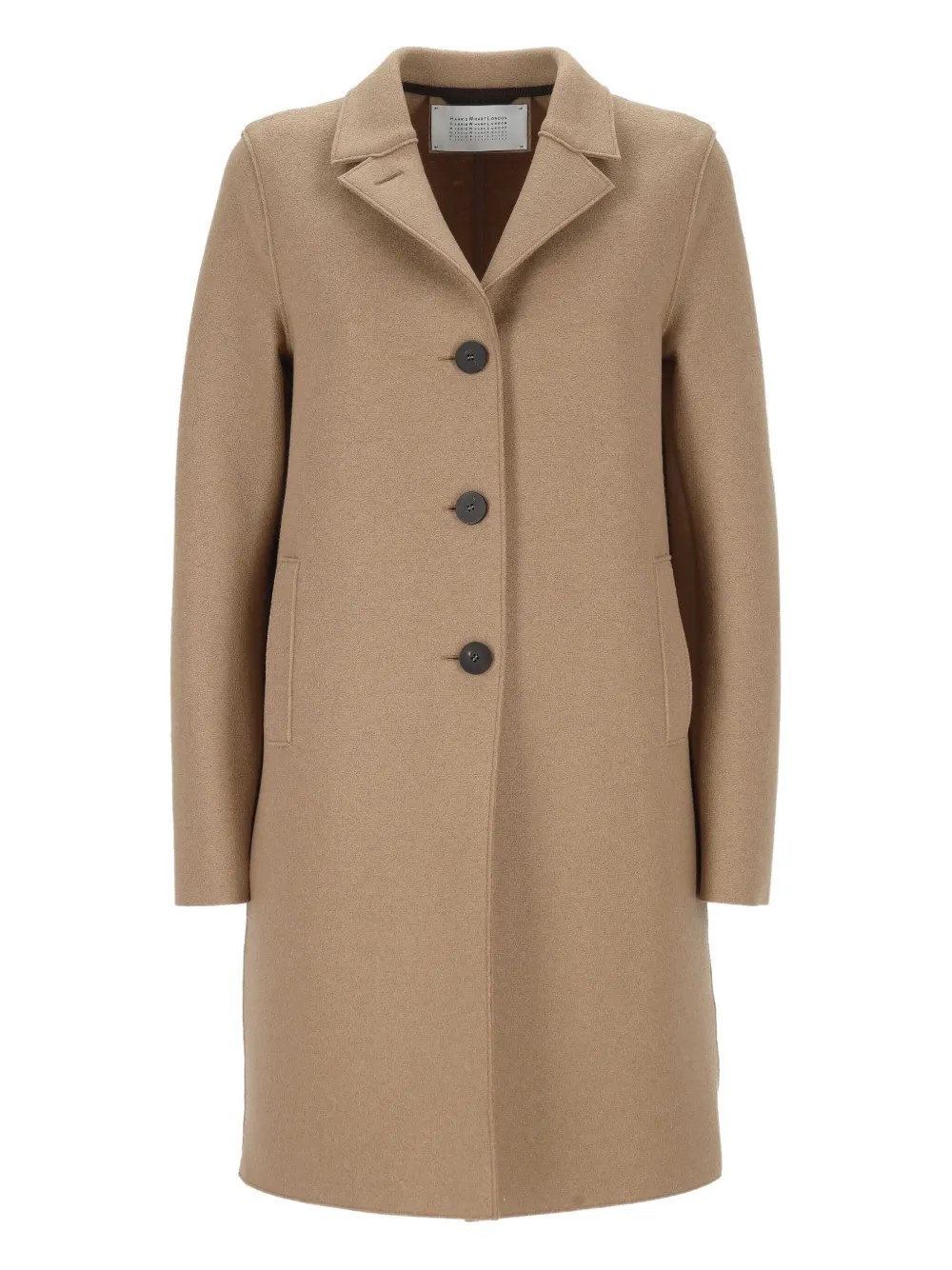 Harris Wharf London button-fastening wool coat | Brown | Image 1