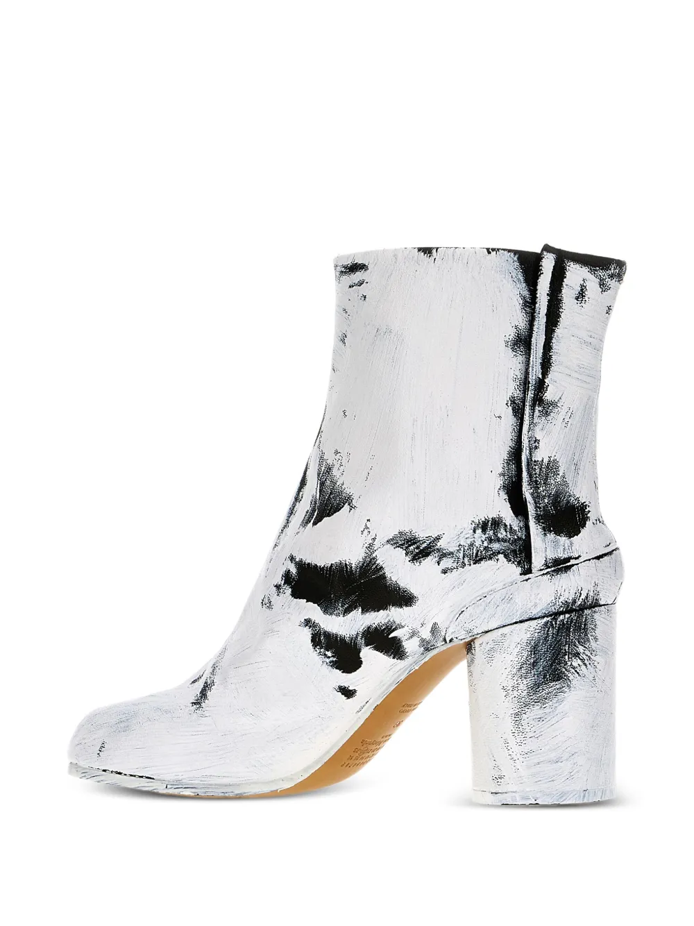 Maison Margiela Tabi 85 mm laarzen met geverfd effect Wit