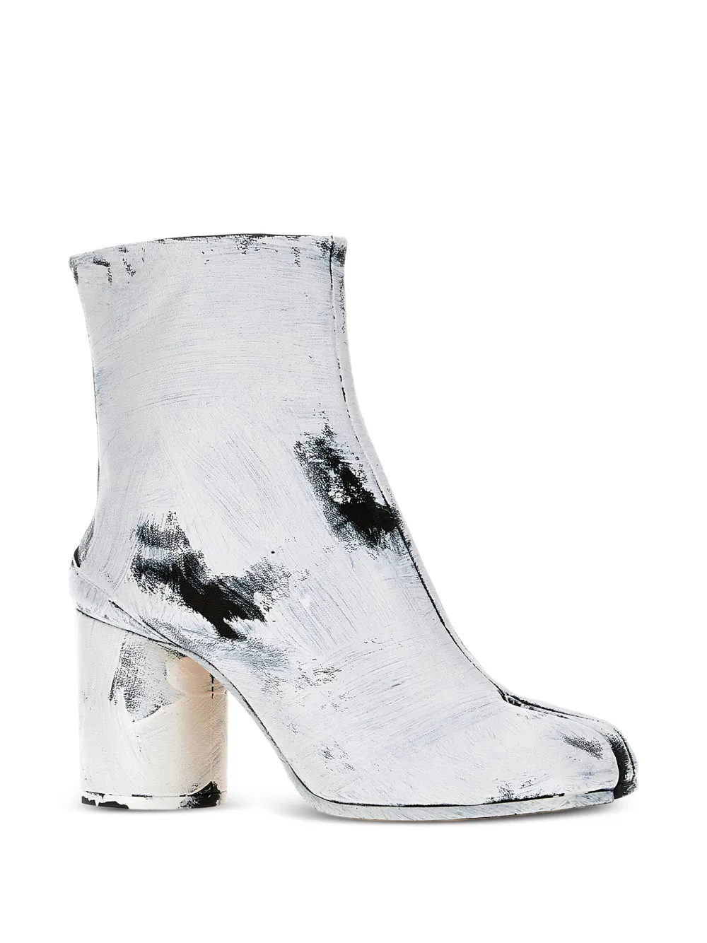 Maison Margiela Tabi 85 mm laarzen met geverfd effect Wit