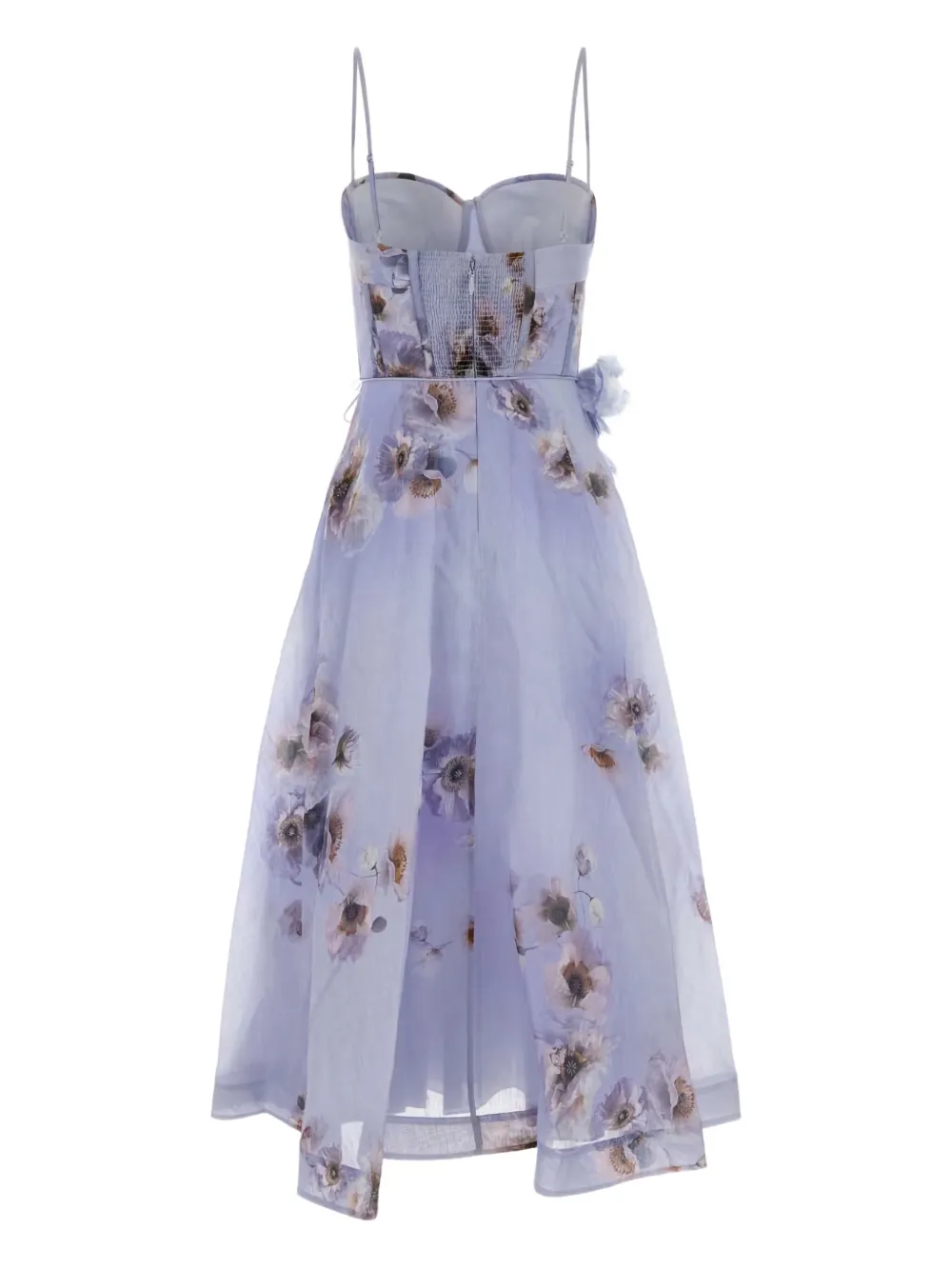ZIMMERMANN Hypnotic Picnic midi-jurk met bloemenprint - Paars
