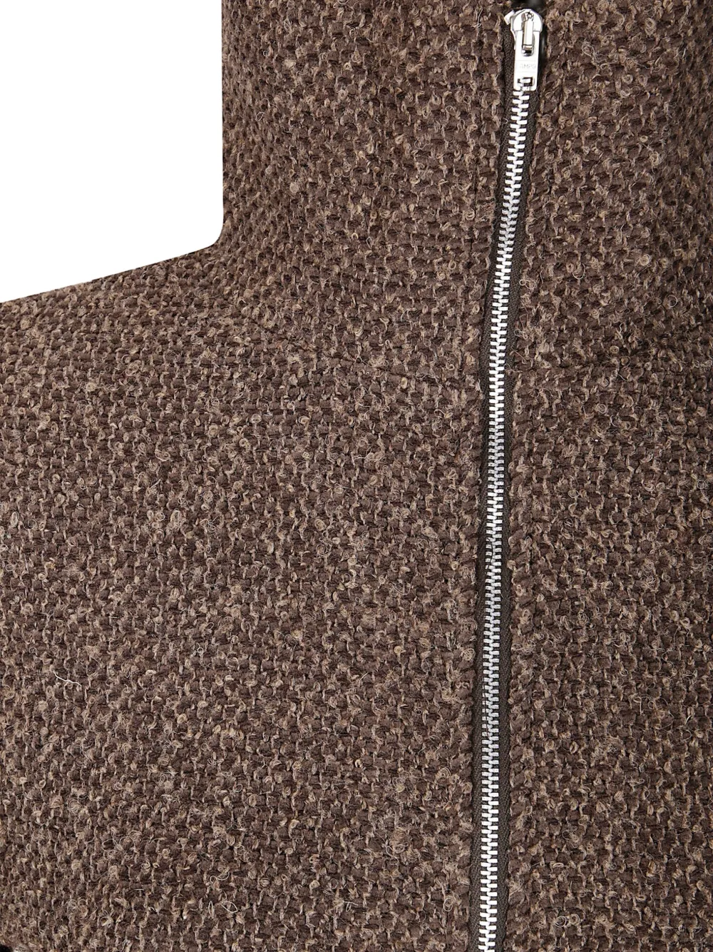 Our Legacy Slim Zip Longlseeve Cardigan In Brown