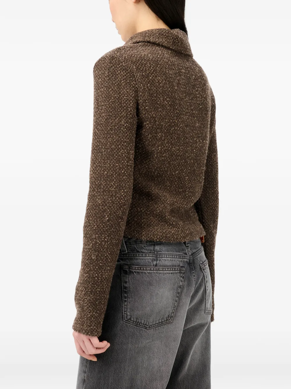 OUR LEGACY Top met hoge hals Bruin