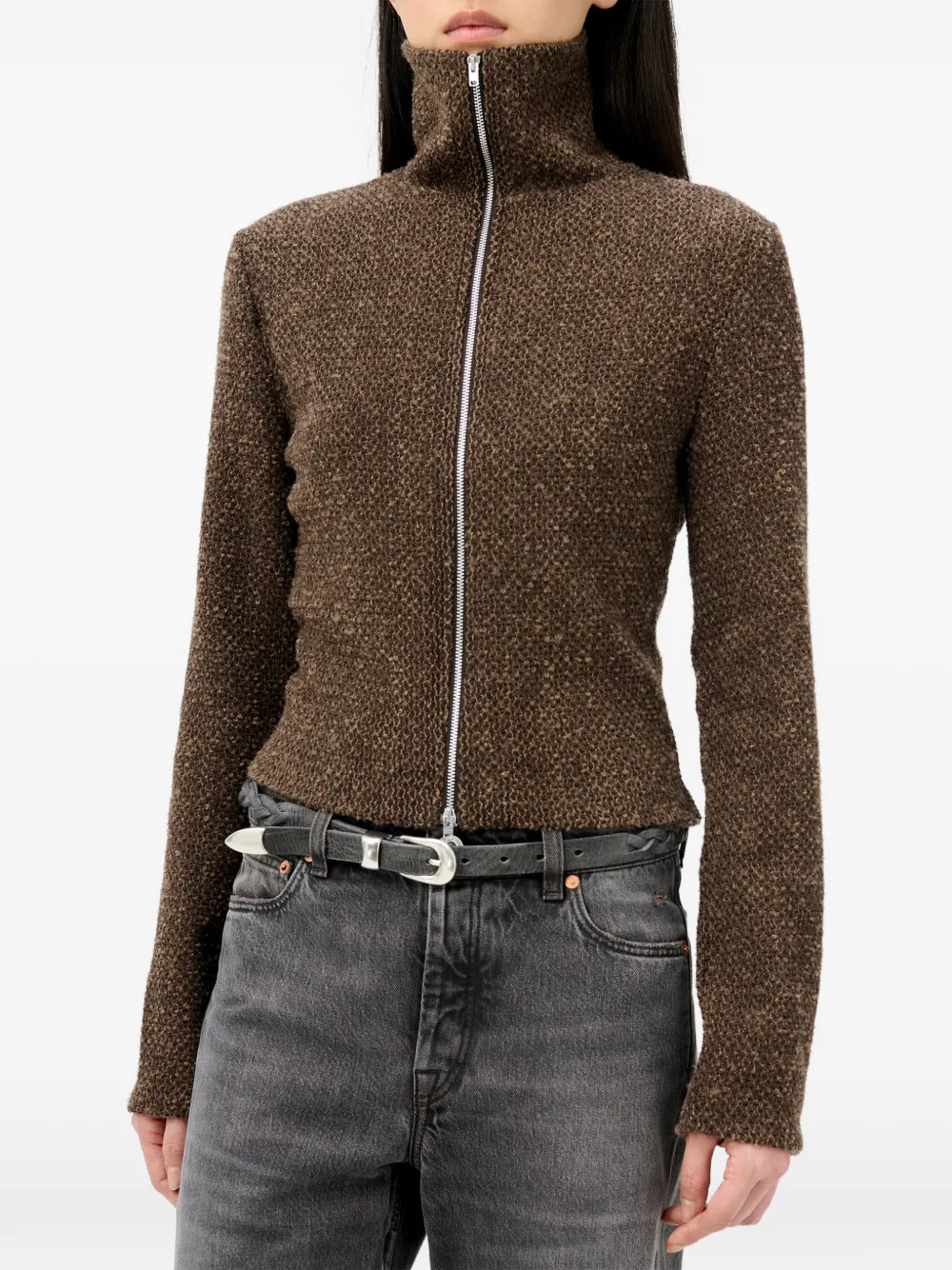 OUR LEGACY Top met hoge hals Bruin