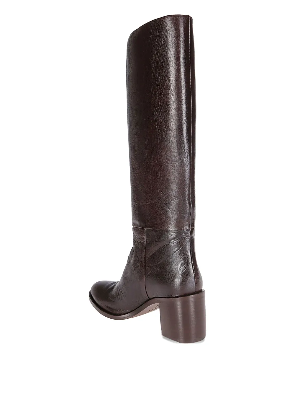 P.A.R.O.S.H. leather block-heel boots Brown