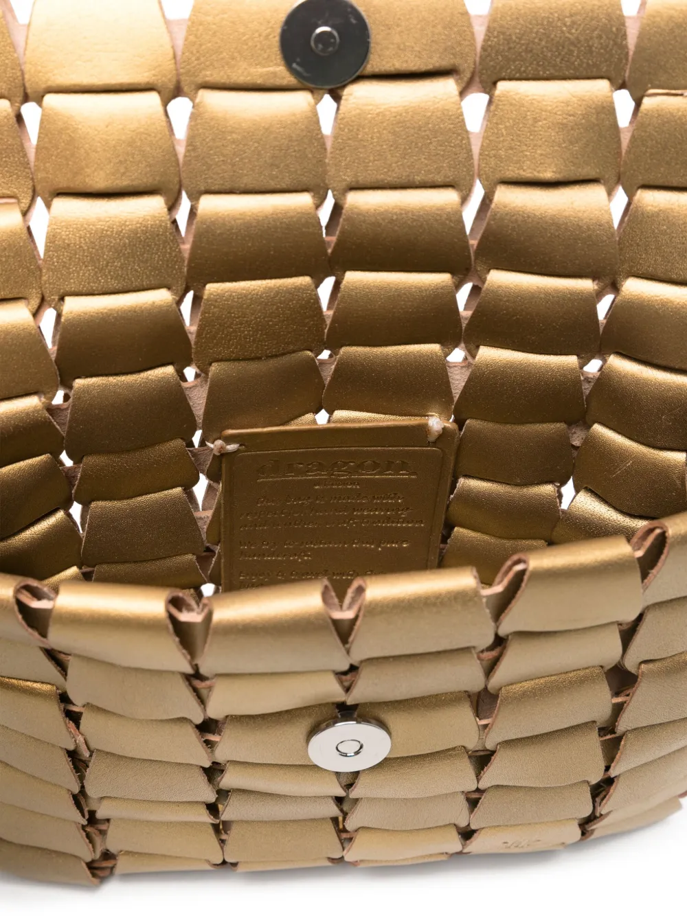 DRAGON DIFFUSION Leren schoudertas Goud