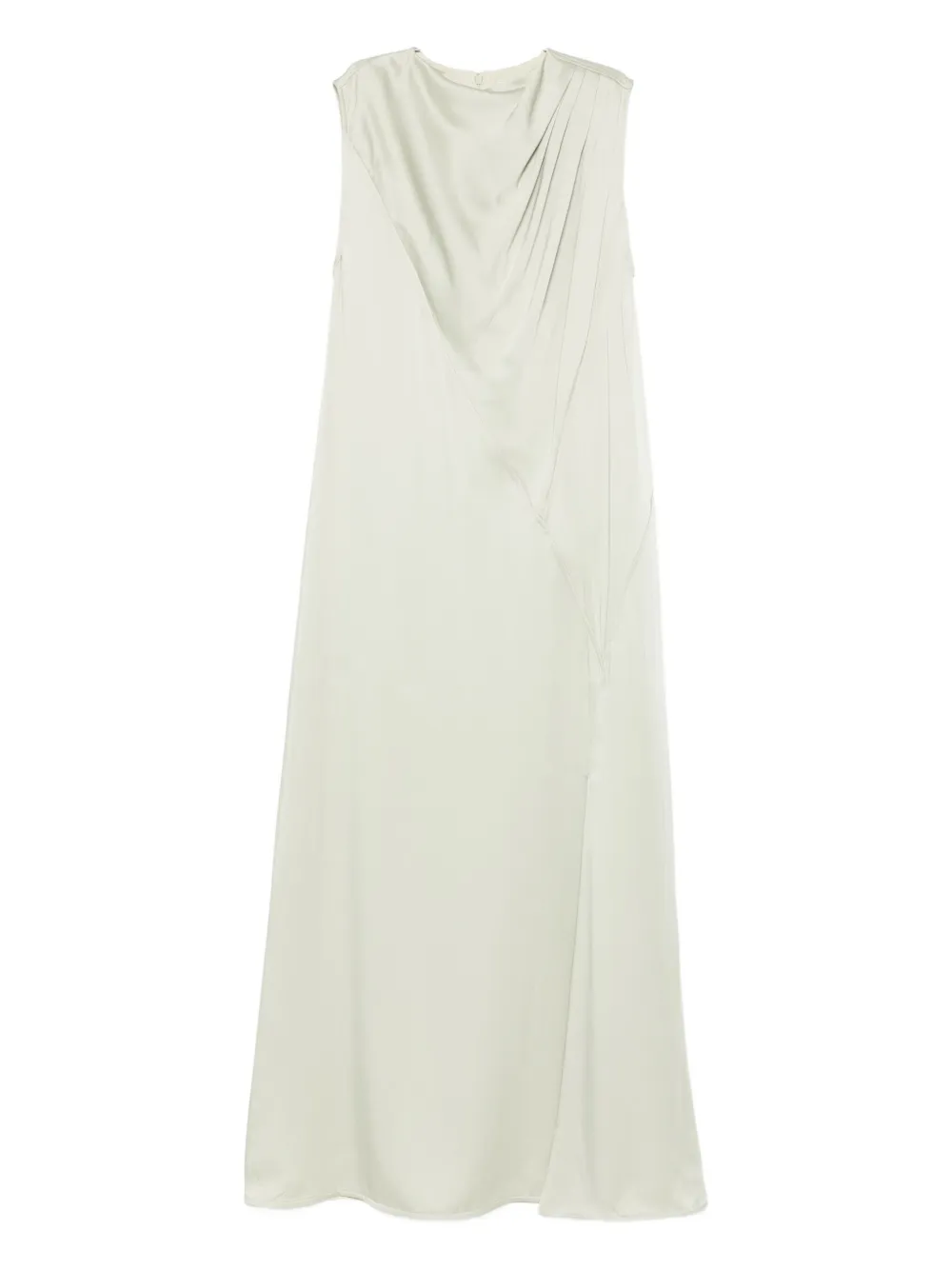 Jil Sander pleated sleeveless maxi dress - グリーン Jil Sander pleated sleeveless maxi dress - グリーン