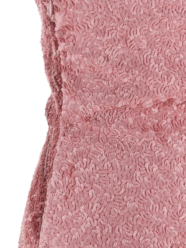 balmain pink sequin dress Balmain Sequin Dress Pink