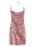 Balmain all-over sequin halter-neck mini dress - Pink