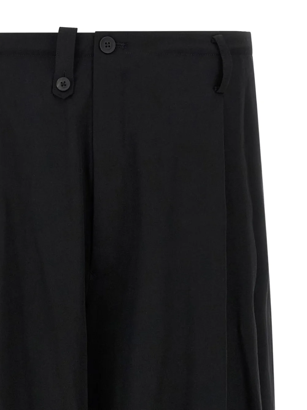 Yohji Yamamoto Tailored Trousers With Pleated Front And Pockets In Black