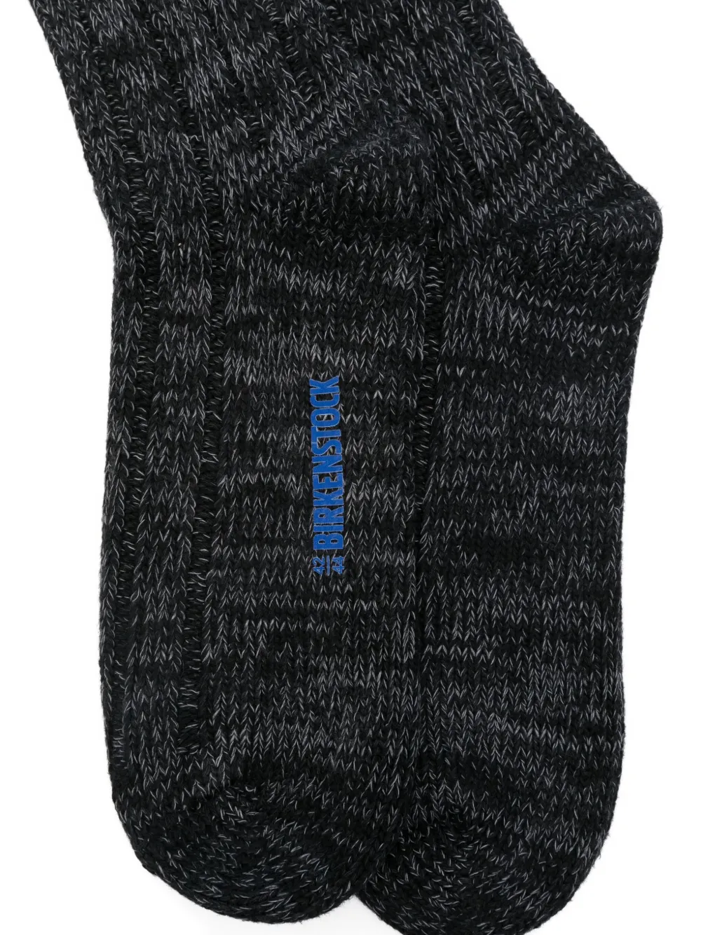 Birkenstock Mélange-effect Socks In Black