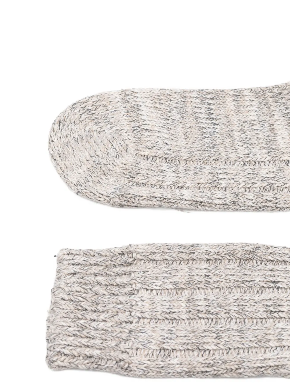 Birkenstock Ribbed-ankle Socks In Gray