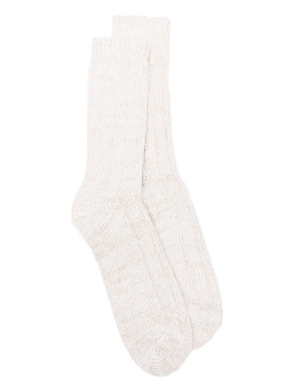 Birkenstock Ribbed-knit Socks In Neutral
