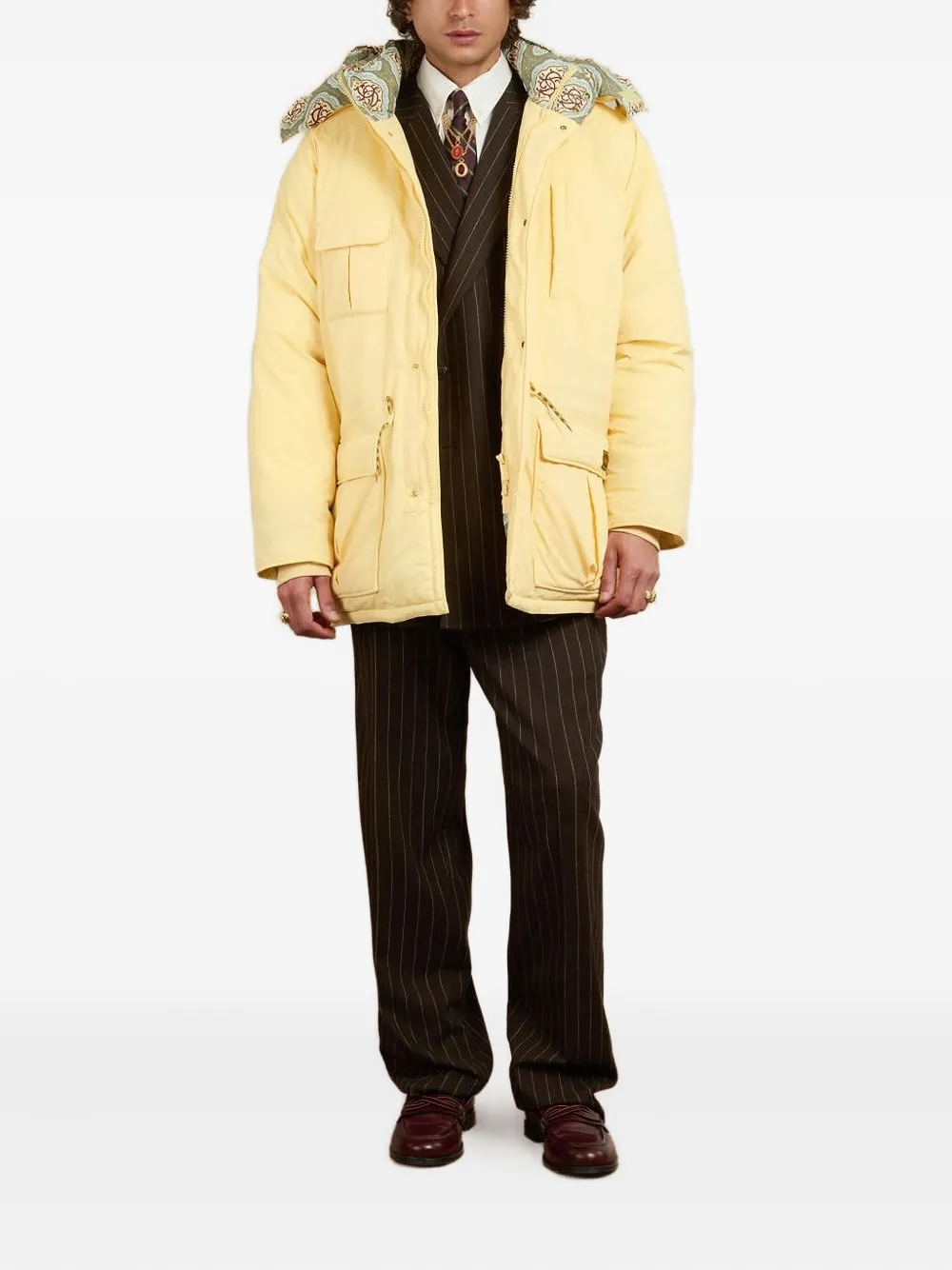 Drôle De Monsieur Drôle parka met capuchon Geel