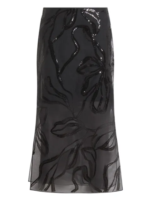 Brunello Cucinelli sequin-embellished flared skirt