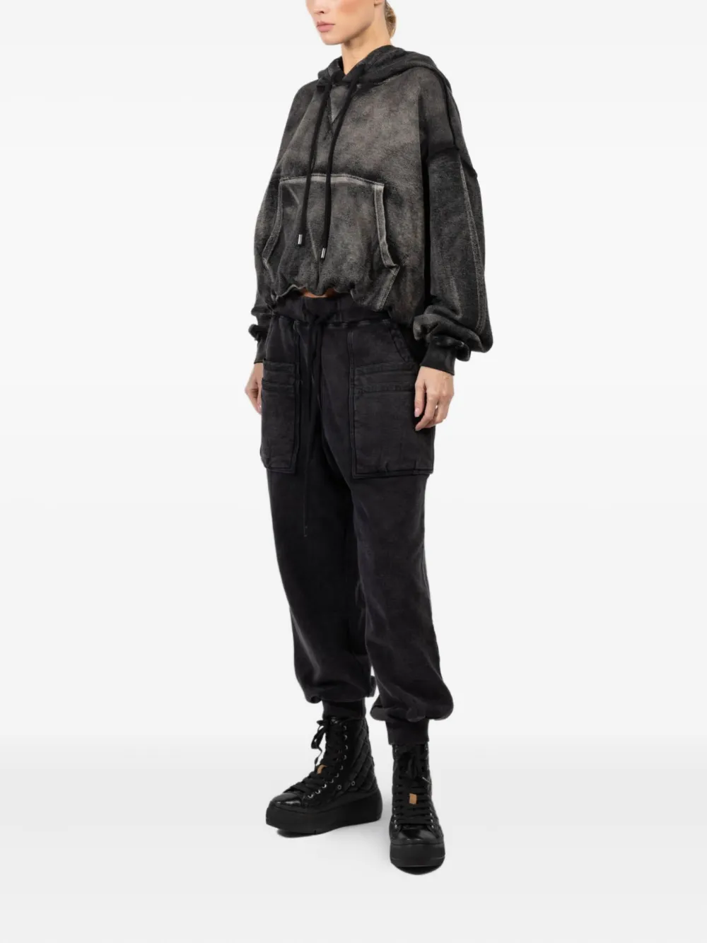 R13 Pocket-detail Drawstring Pants In Black