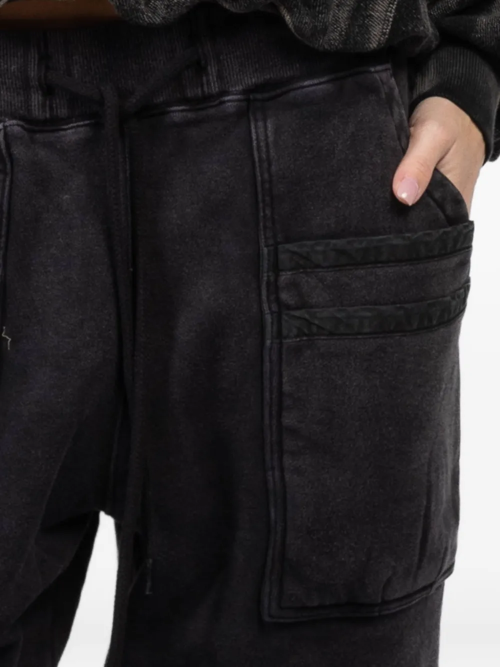 R13 Pocket-detail Drawstring Pants In Black