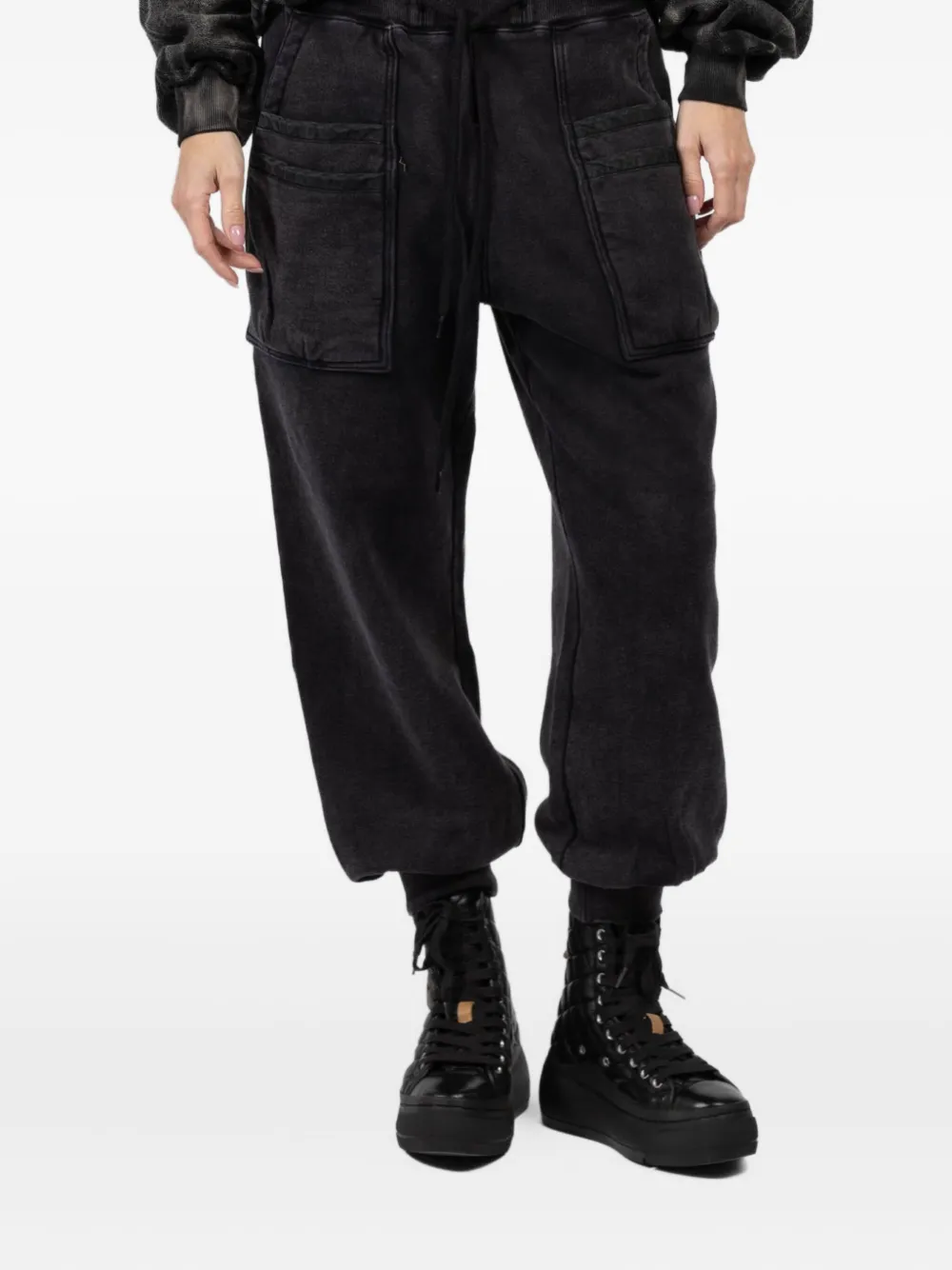 R13 pocket-detail drawstring pants | Black | Image 1