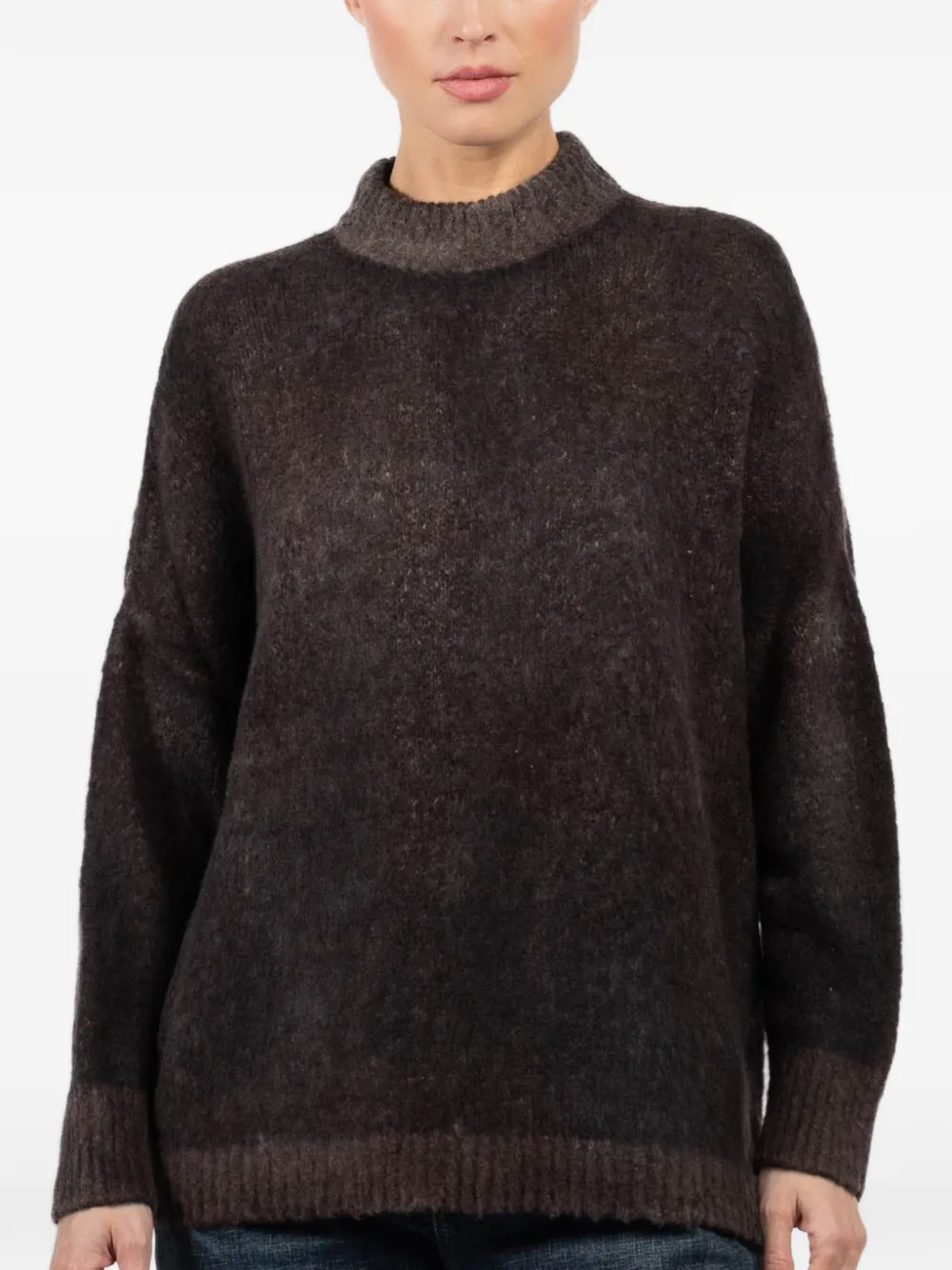 Avant Toi crew-neck sweater - Brown