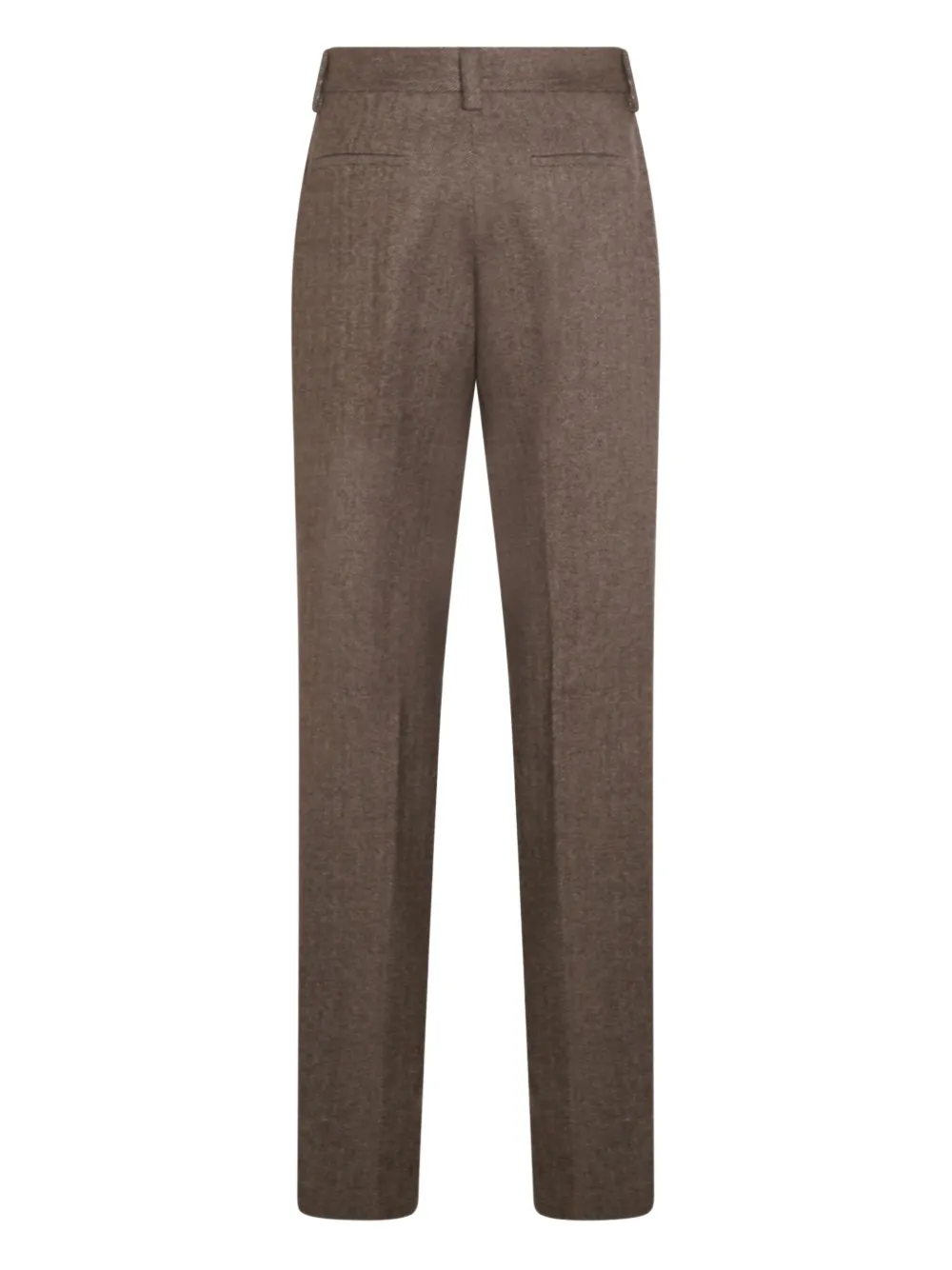 Antonelli Broek met visgraatpatroon - Bruin