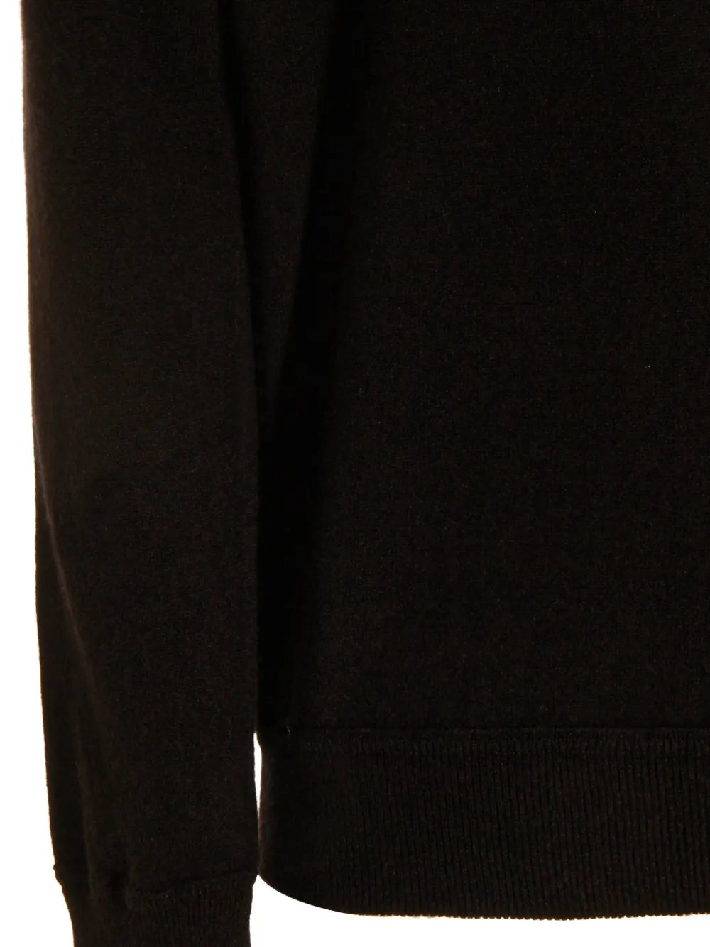 Malo Ribbed Crewneck Sweater With Long Sleeves In Black