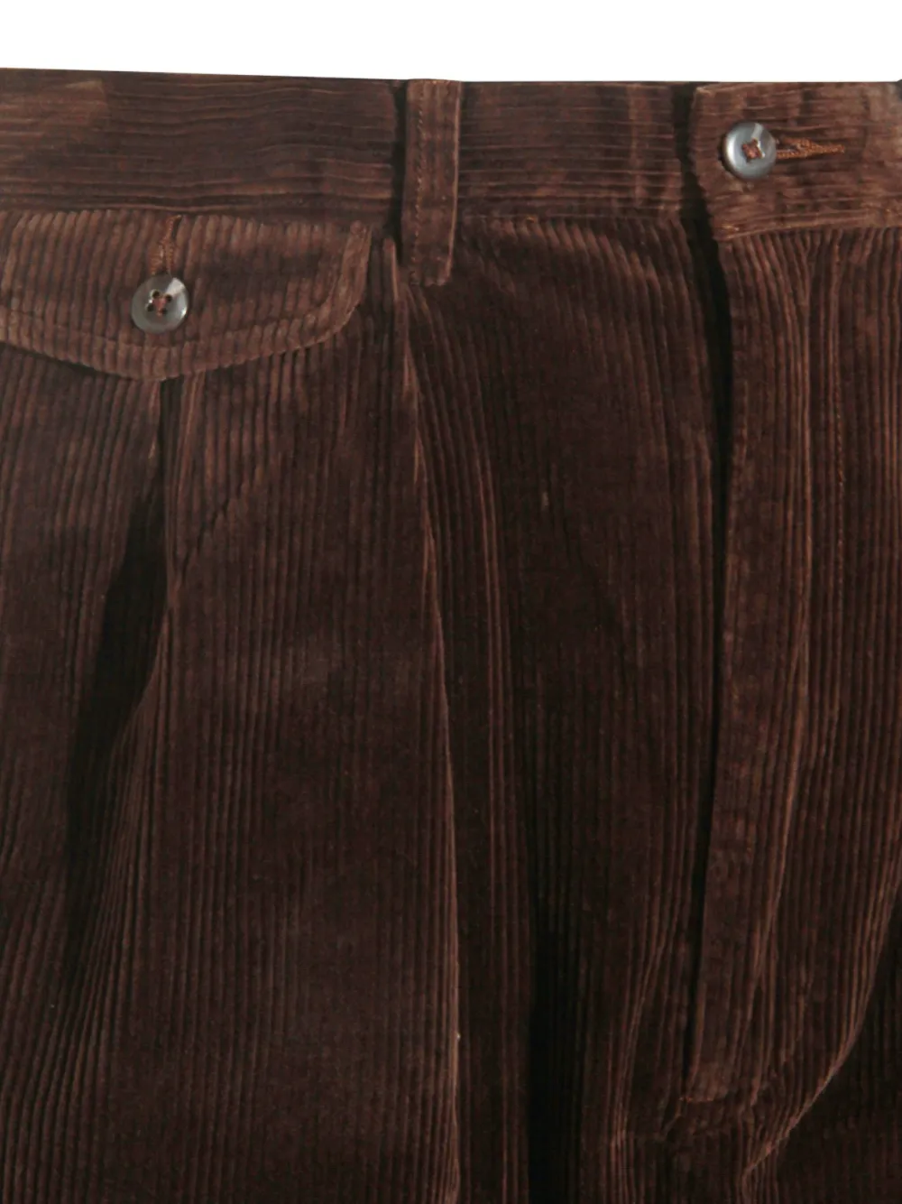 Polo Ralph Lauren Mens Hitman Wide-leg Pleated Cotton-corduroy Trousers Brown In Brown