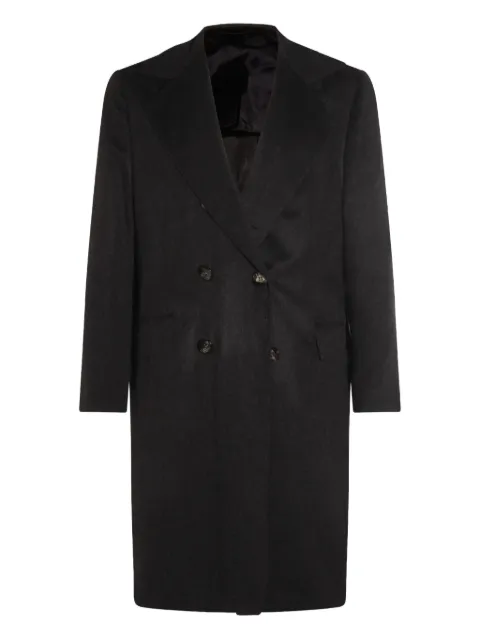 Kiton double-breasted cashmere coat
