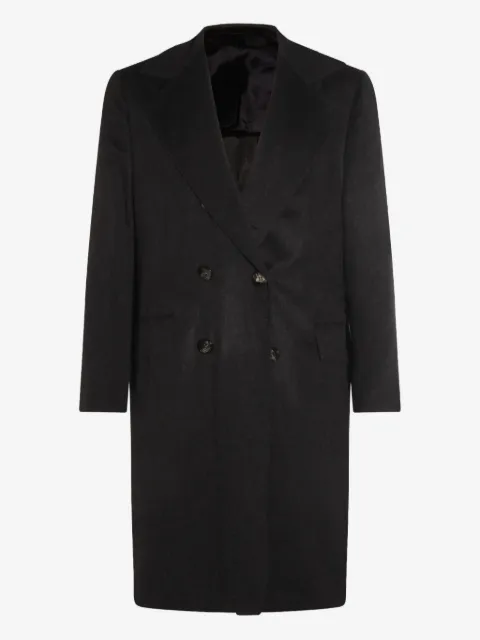 Kiton abrigo de cachemira con doble botonadura