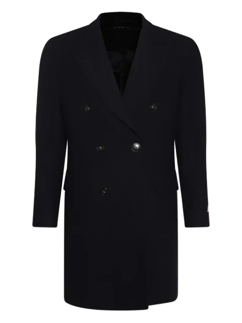 Canali double-breasted wool coat